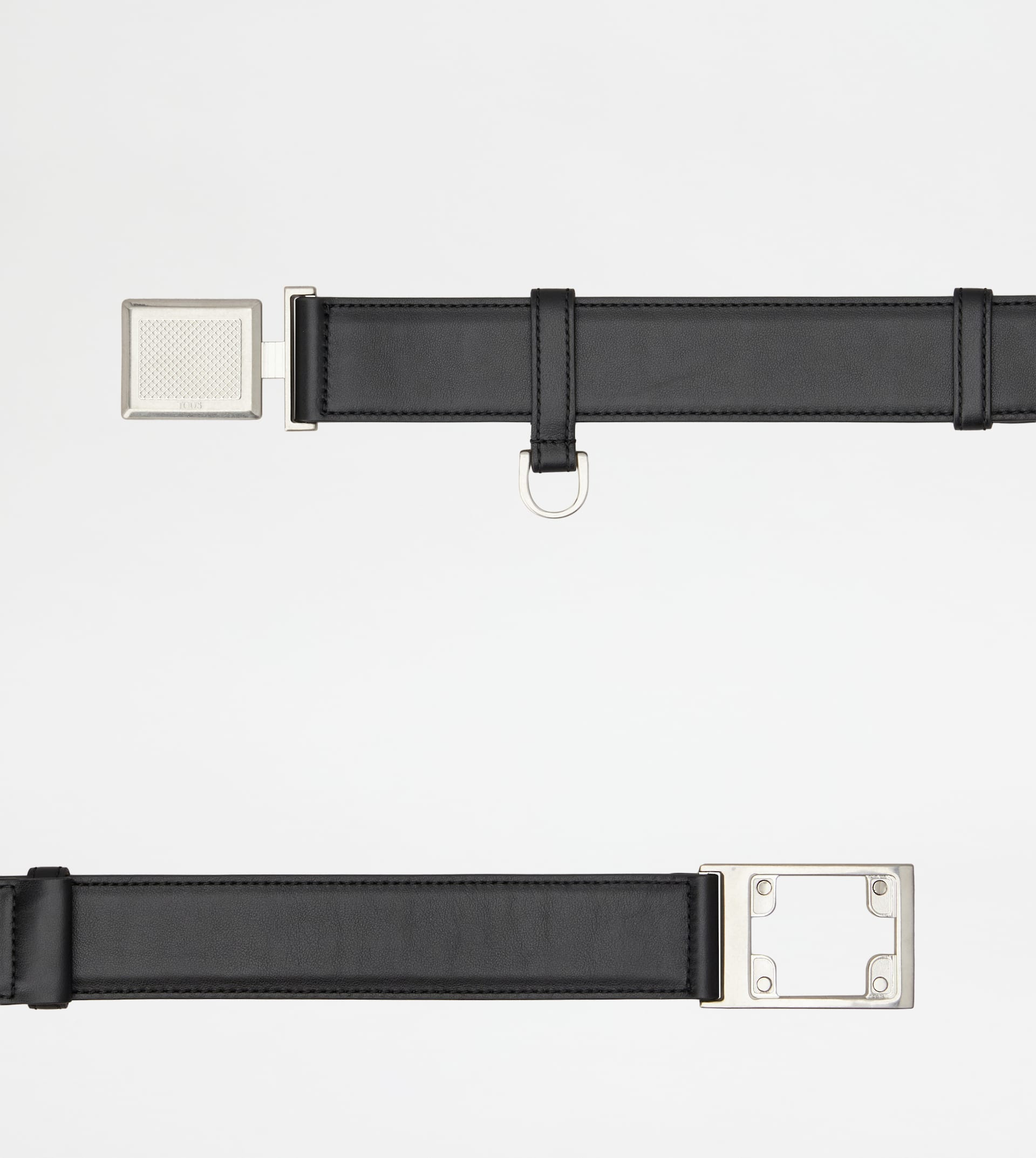 BELT IN LEATHER - BLACK - 2