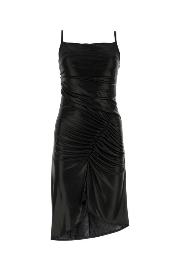 Marine Serre Marine Serre Woman Black Jersey Dress