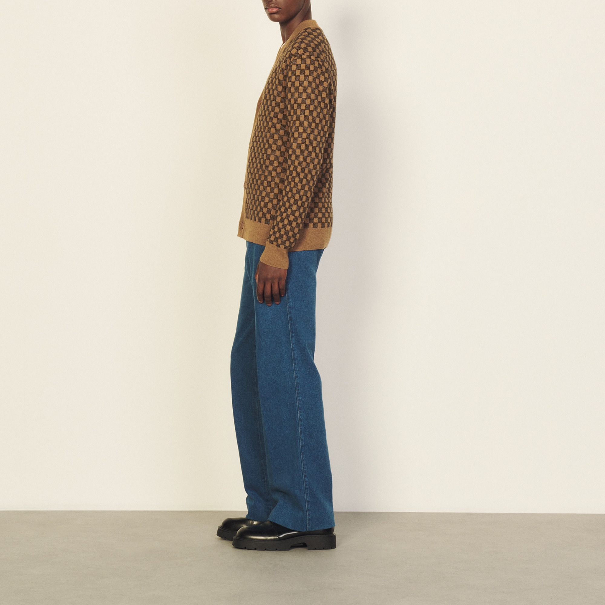 Jacquard knit cardigan - 4