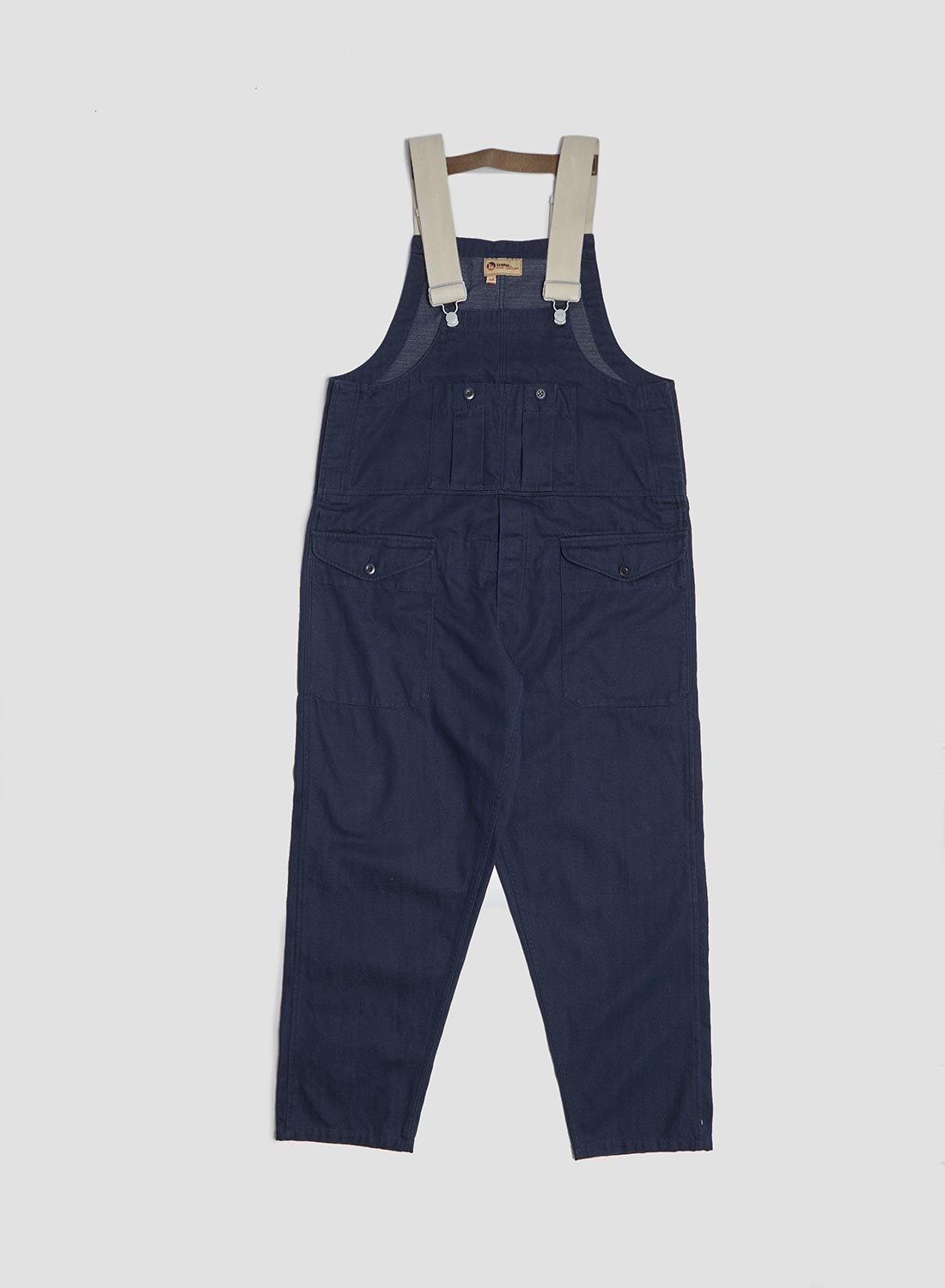 Railway Dungaree Heavy Cotton in Black Navy - 1