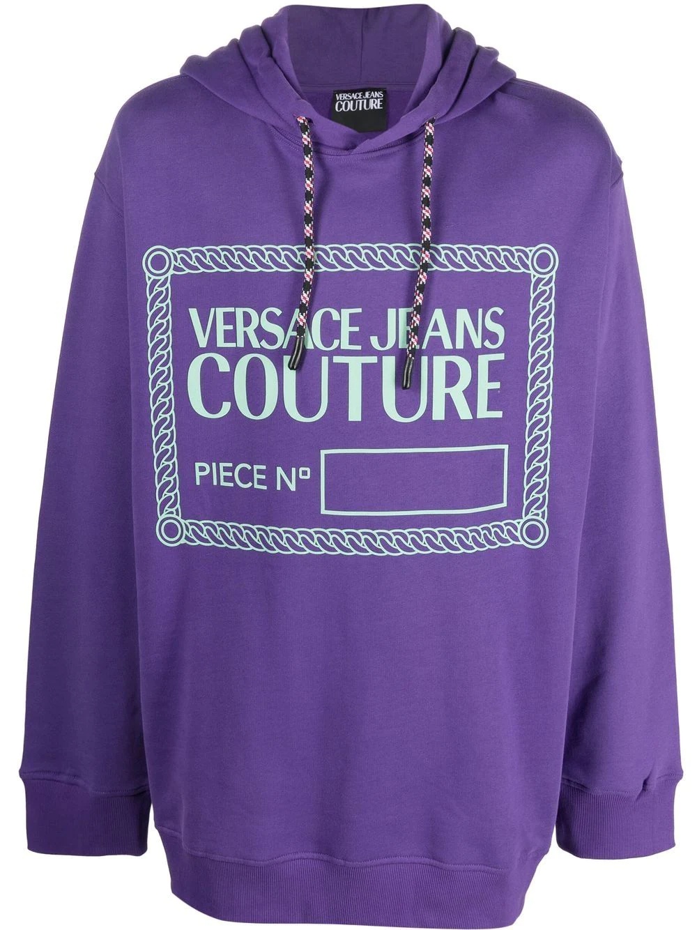 logo-print organic cotton hoodie - 1