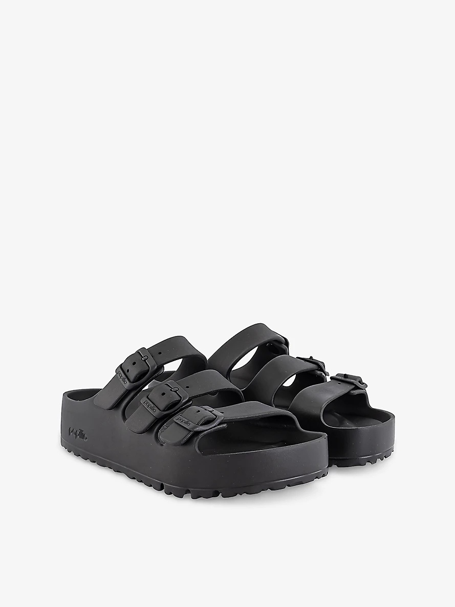 Florida III Flex Platform Faux-Leather Sandals - 3