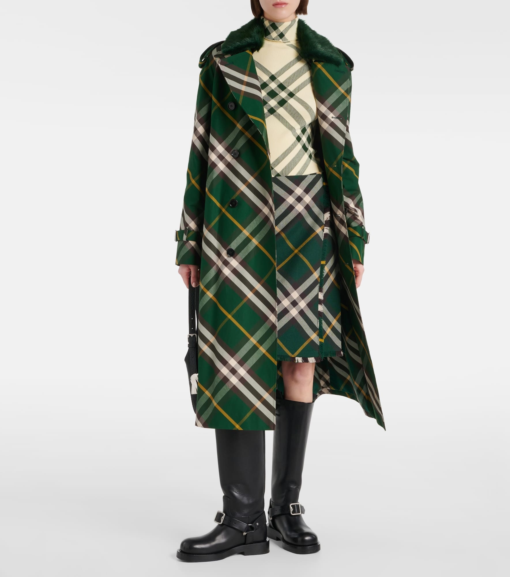 Burberry Check turtleneck sweater - 2