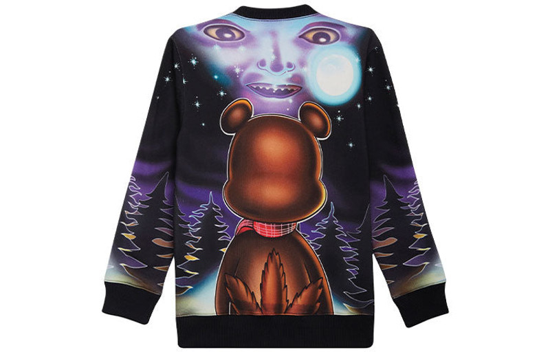 adidas Men's adidas originals x Kerwin Frost Crossover Cartoon Full Print Sports Round Neck Pullover HG8776 outlook