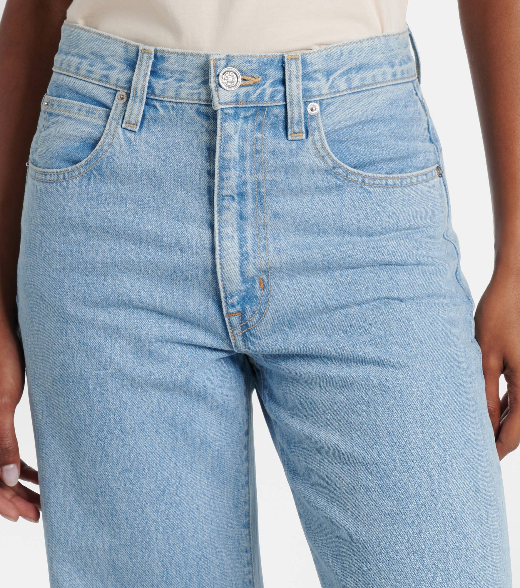 Grace high-rise wide-leg jeans - 4