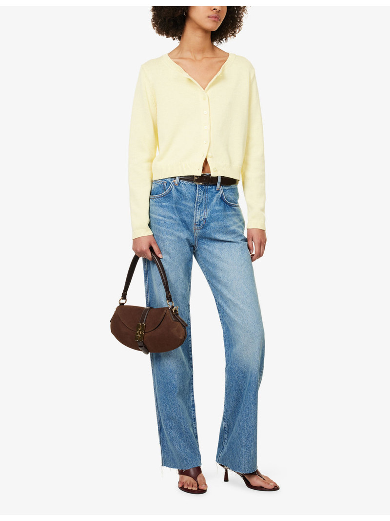 Reformation Clara Cotton Knitted-Cardigan outlook