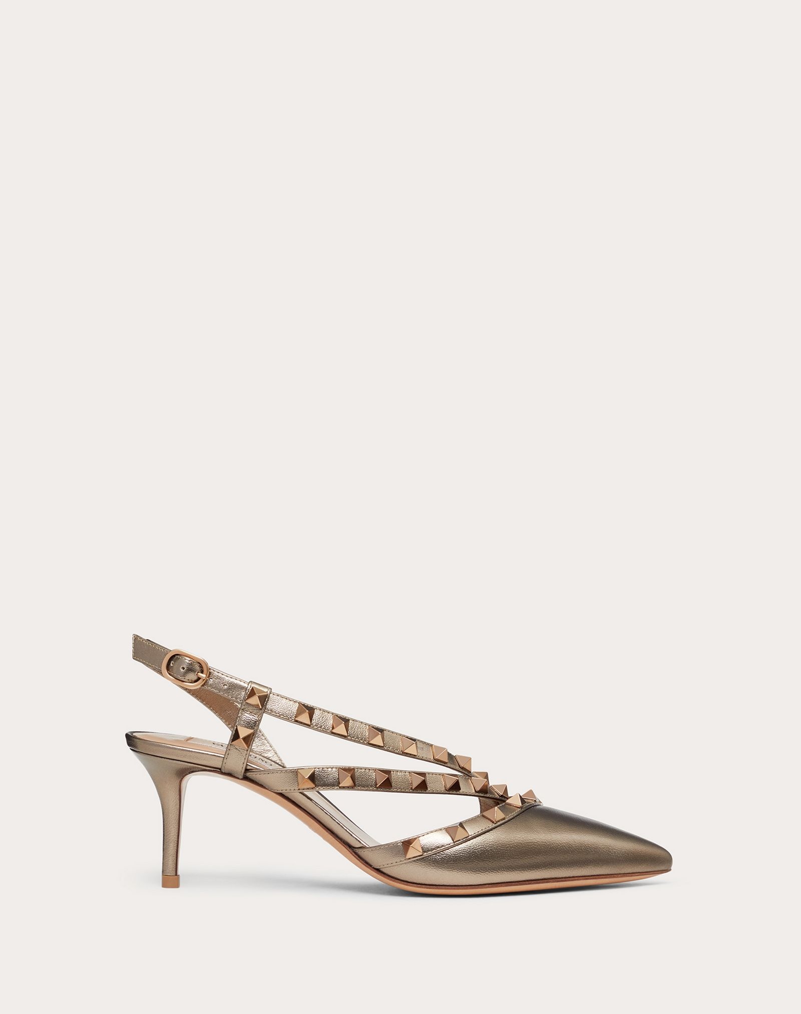 Rockstud Metallic Slingback Pump 65 mm - 1