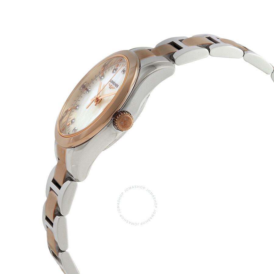 Longines Conquest Classic Quartz Diamond White Mother of Pearl Dial Ladies Watch L22863877 - 2