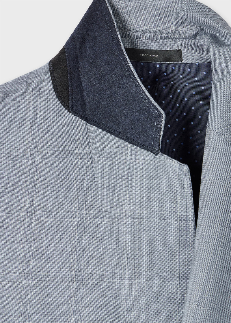 Paul Smith Grey 'Zelander' Check Wool Suit outlook