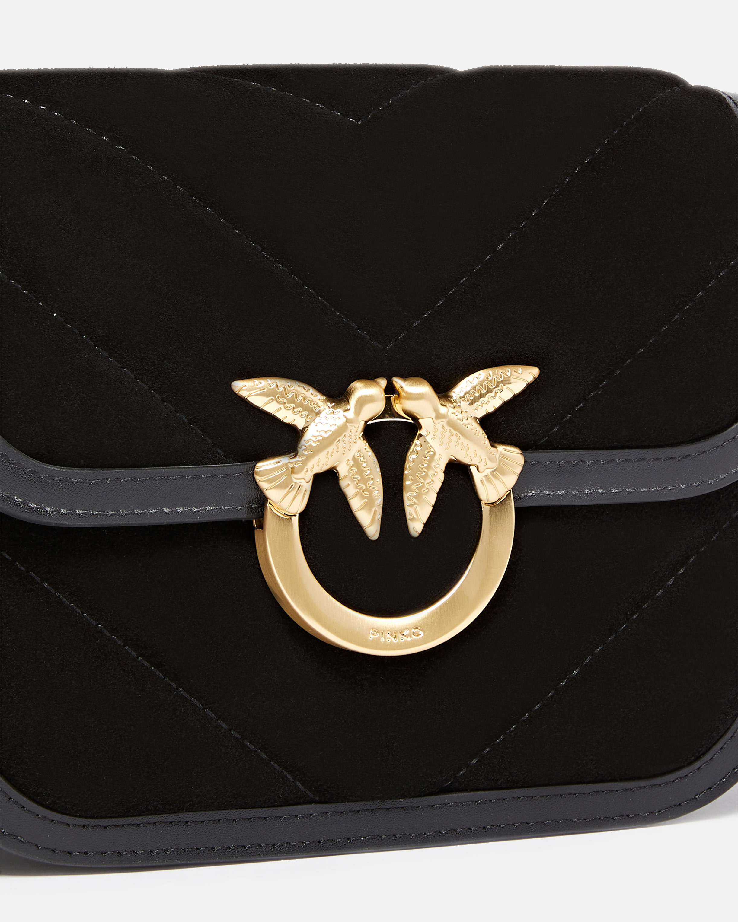 SUEDE MINI LOVE BAG BOX SHOULDER BAG - 3
