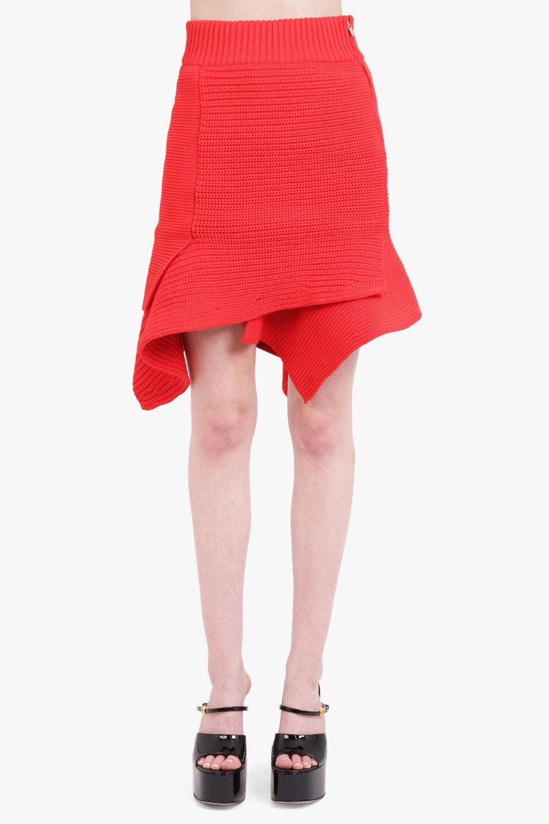 sacai KNIT SKIRT | RED outlook