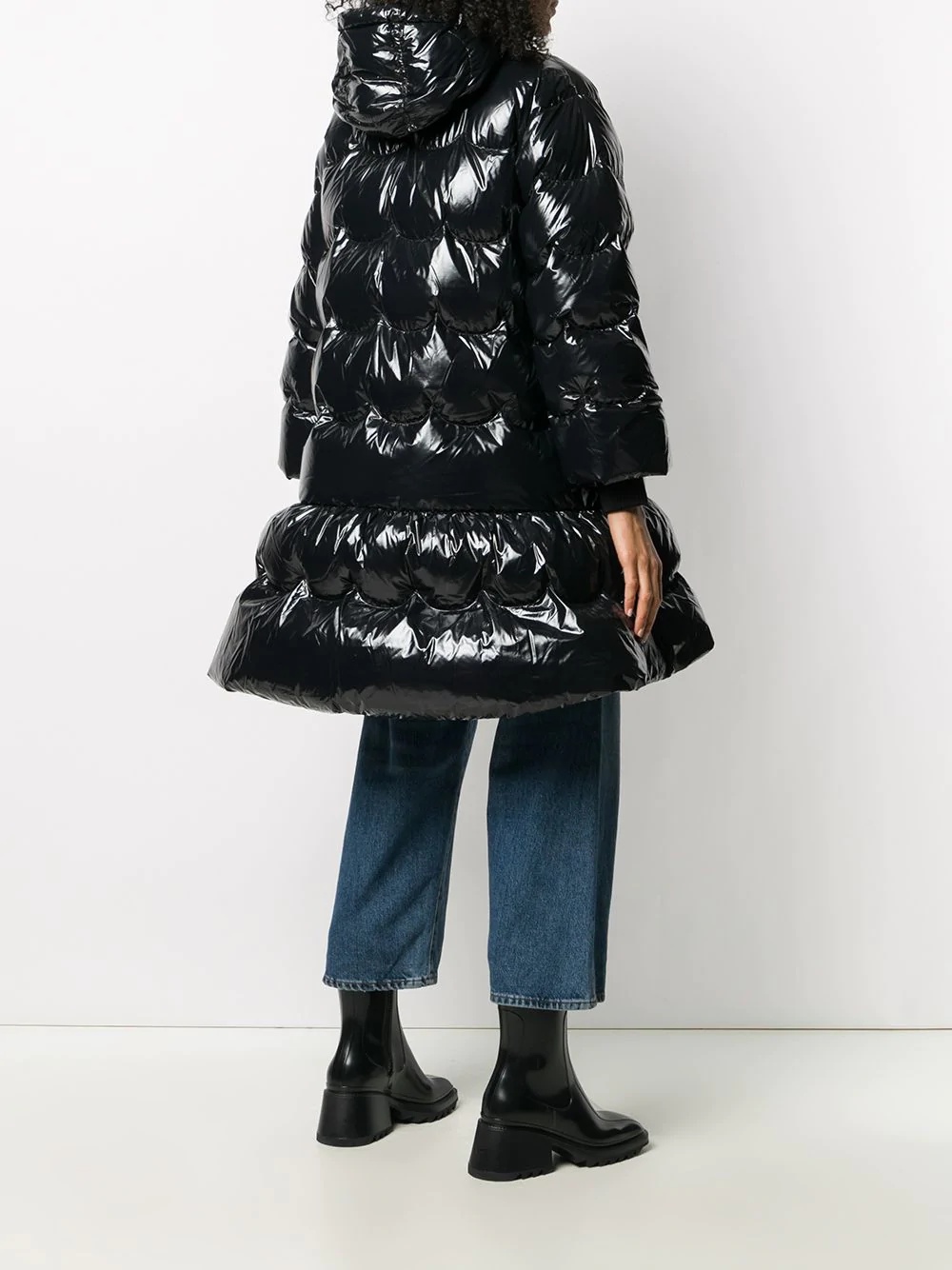 A-line quilted puffer coat - 4