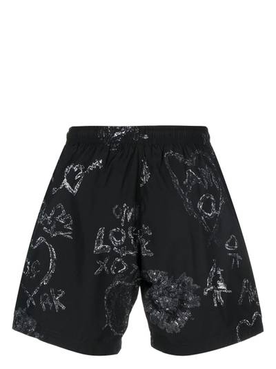 Alexander McQueen graphic-printed swim shorts outlook