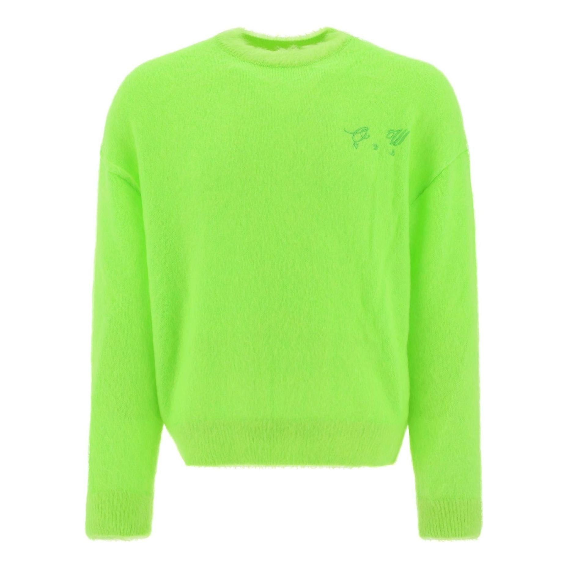 Off-White Logo-Embroidered Jumper OMHE137F22KNI0017070 - 1