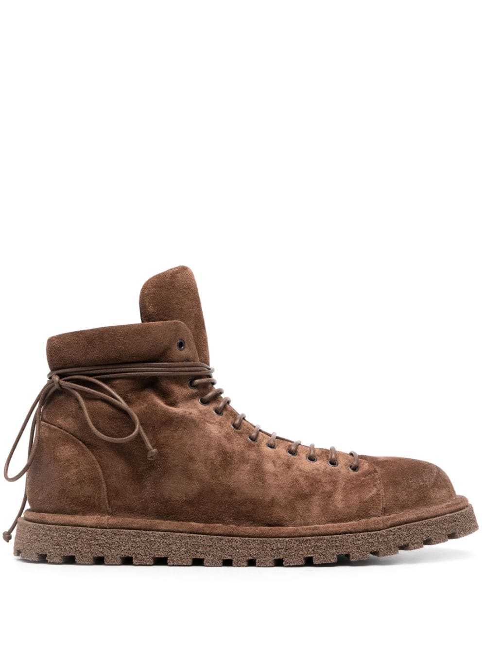 round-toe lace-up boots - 1