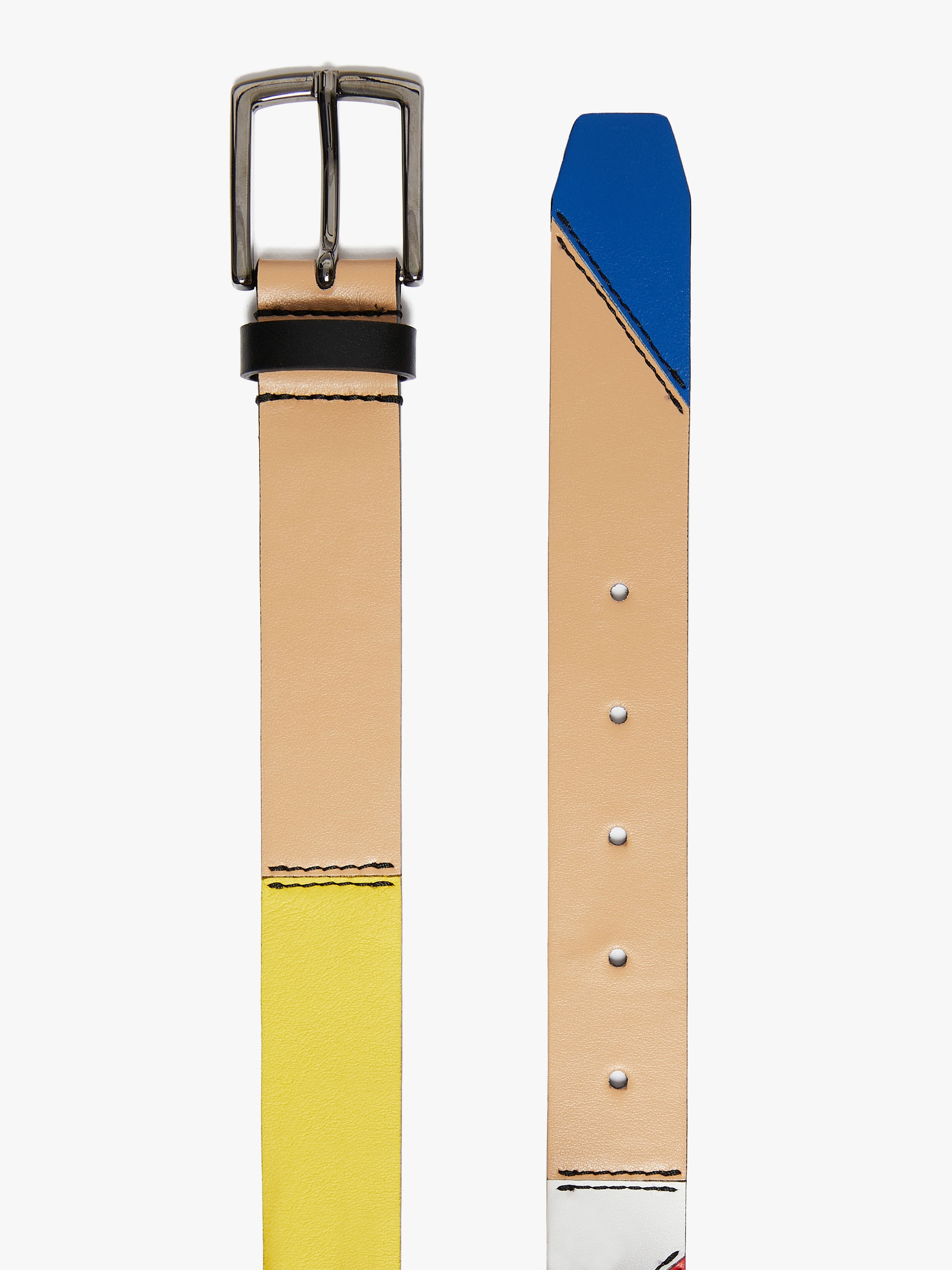 PEDONE Multicoloured leather belt - 2