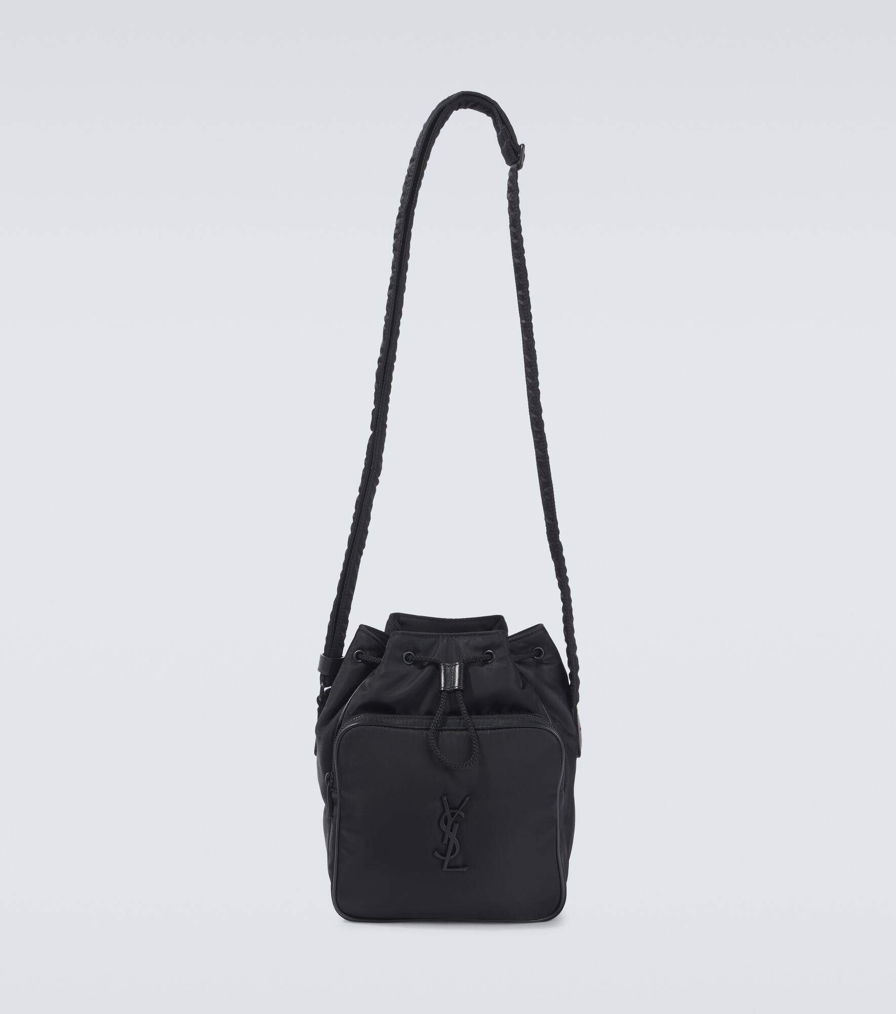 Niki Small leather-trimmed bucket bag - 1