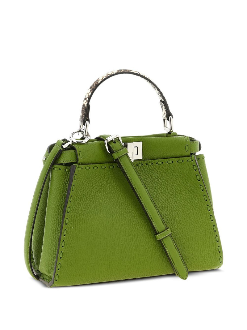 FENDI mini Peekaboo stitched tote bag outlook