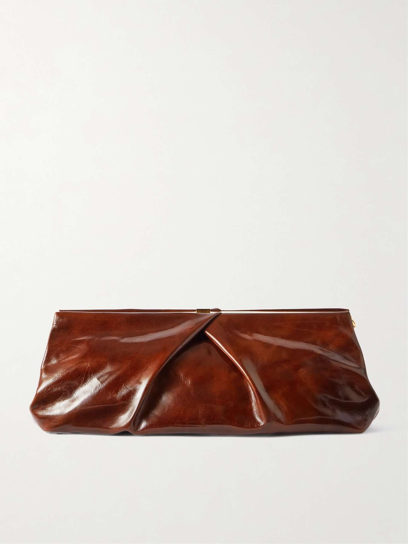 Textured-leather clutch - 1