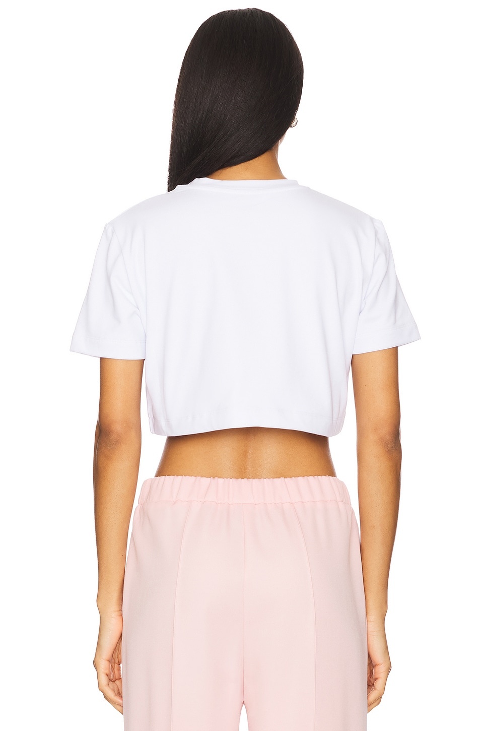 Crystal Rosette Cropped Tee - 3