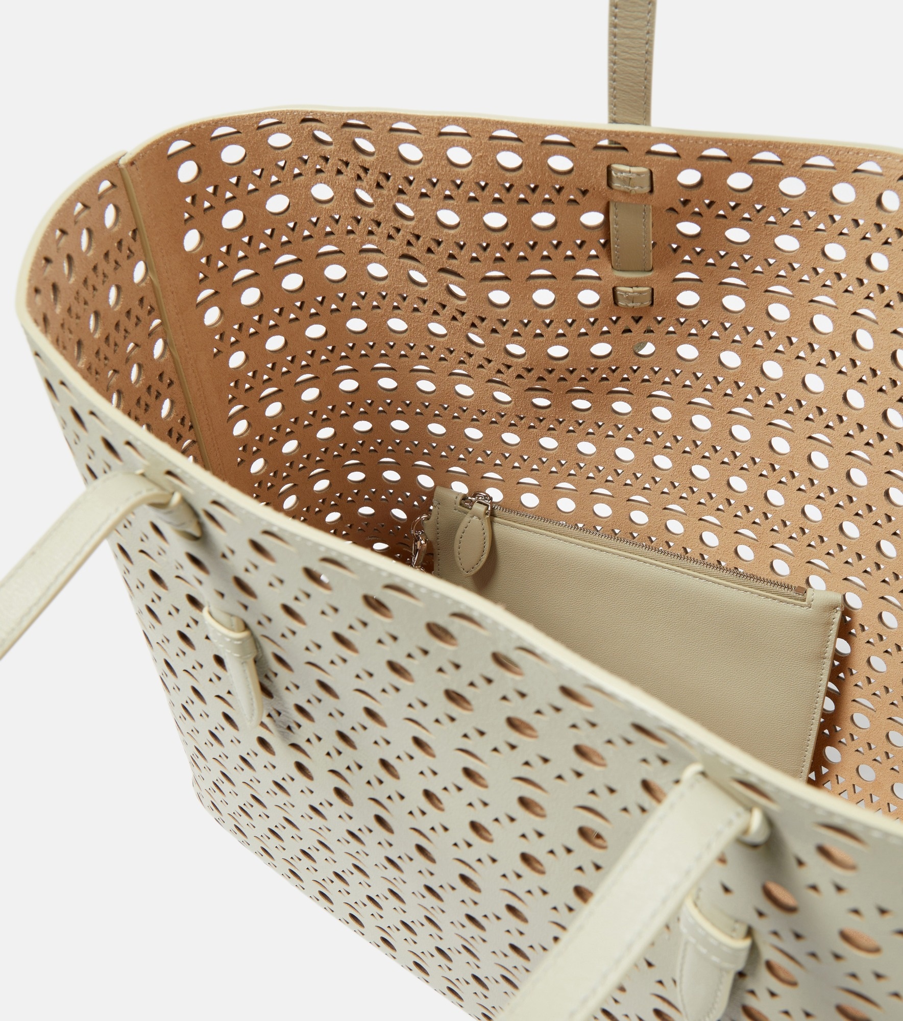 Mina 44 Vienne Wave leather tote bag - 3