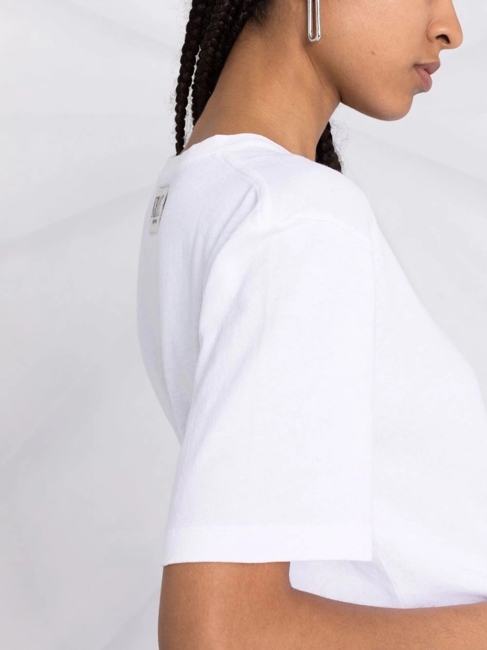 cotton logo-appliqué T-shirt - 3