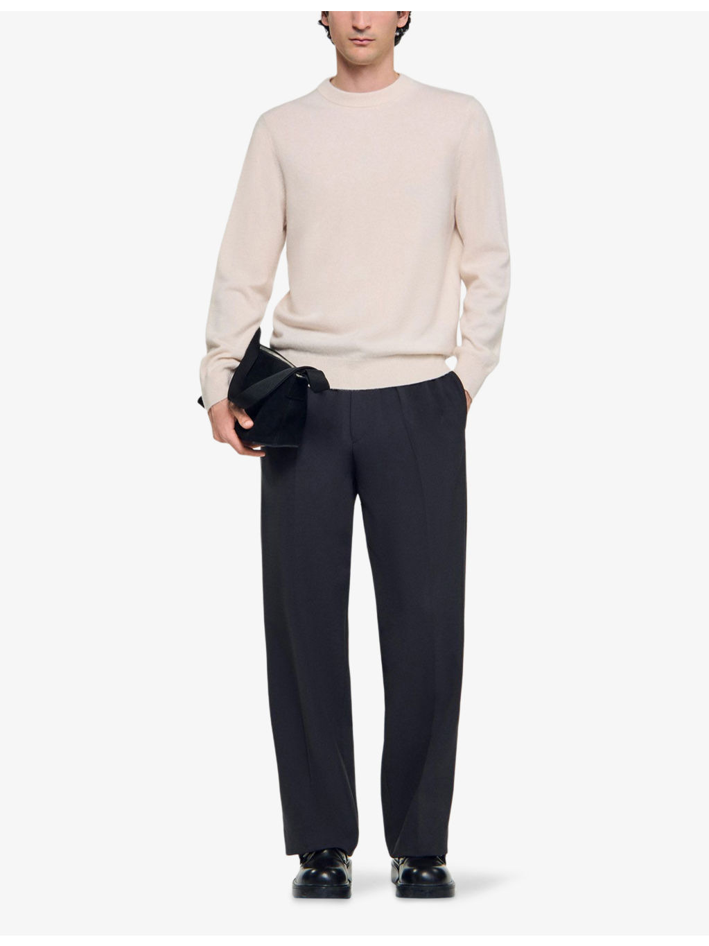 Long-sleeve crewneck cashmere jumper - 2