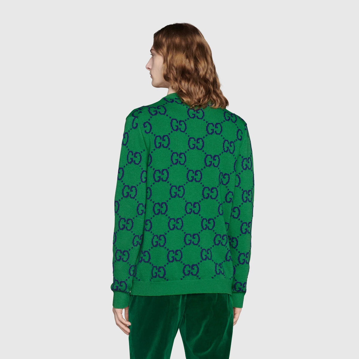 GG knit cardigan - 4
