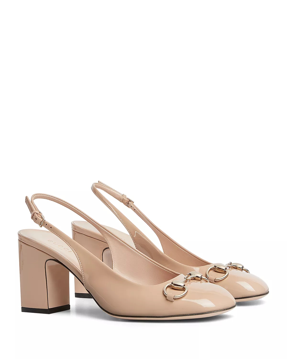Women's Horsebit Patent Slingback Pumps - 5