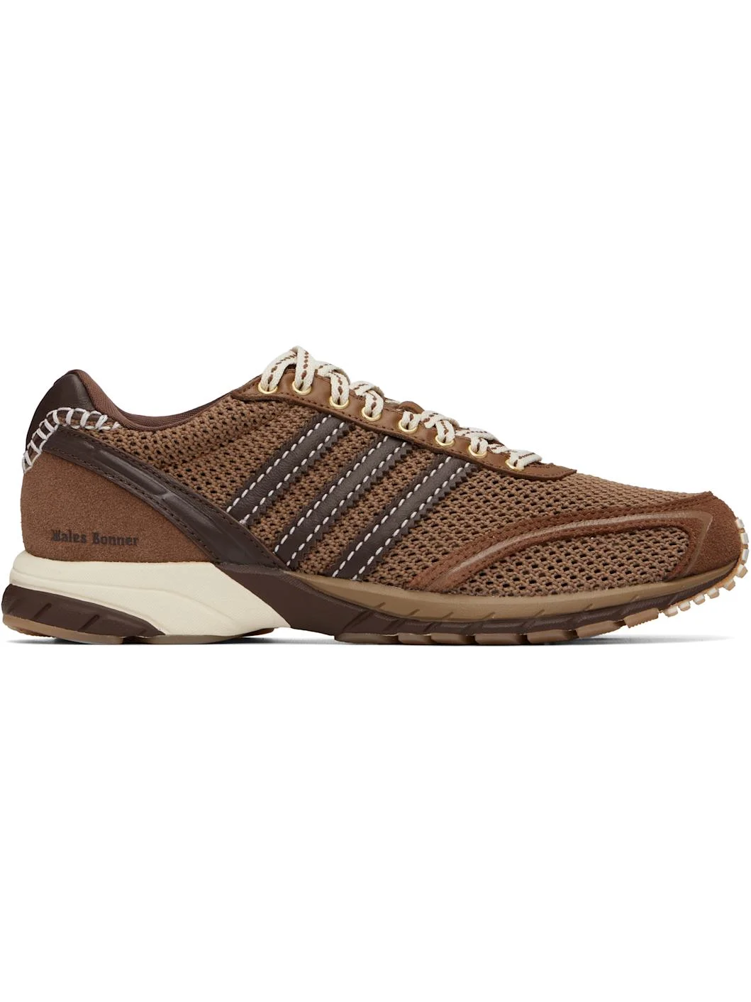 Brown adidas Originals Edition Adizero Adios Mesh Sneakers - 1
