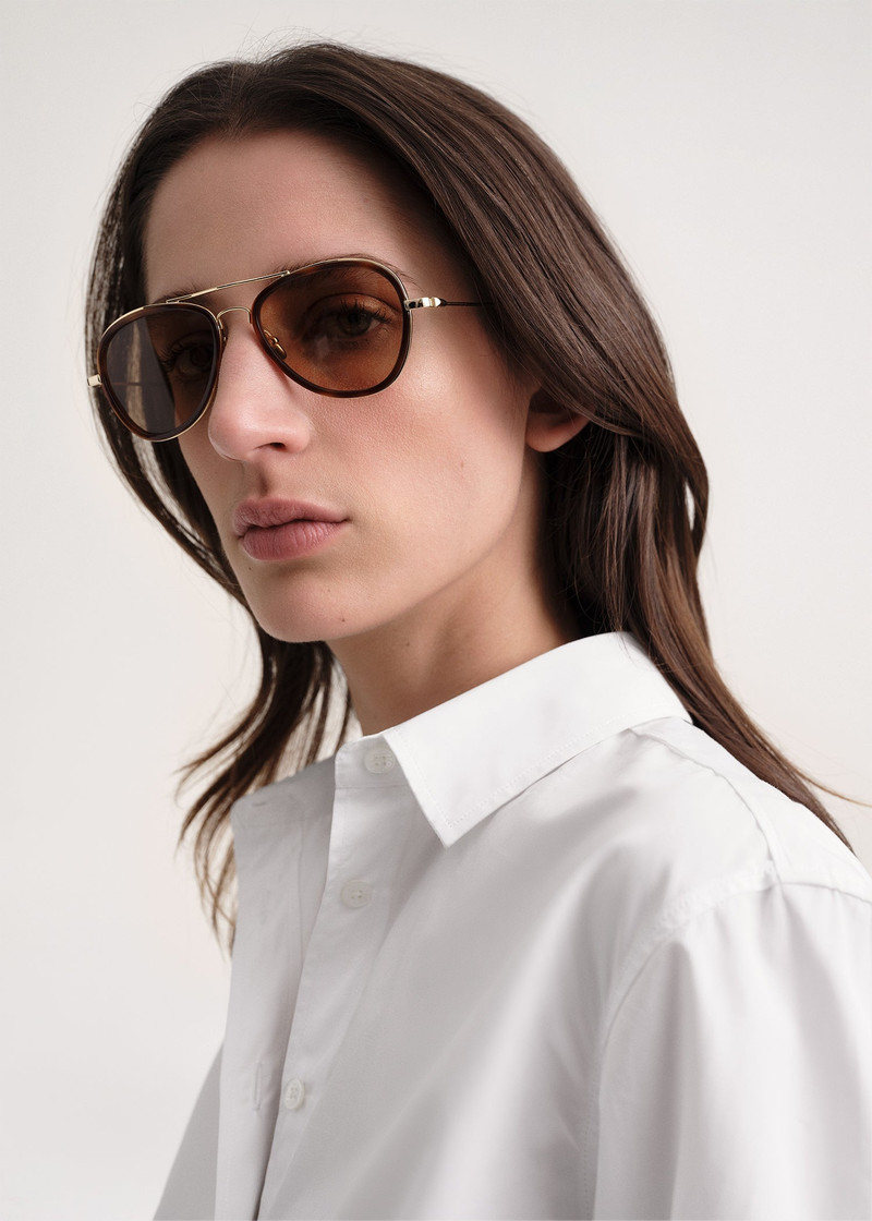 The Aviators sunglasses light Havana 3