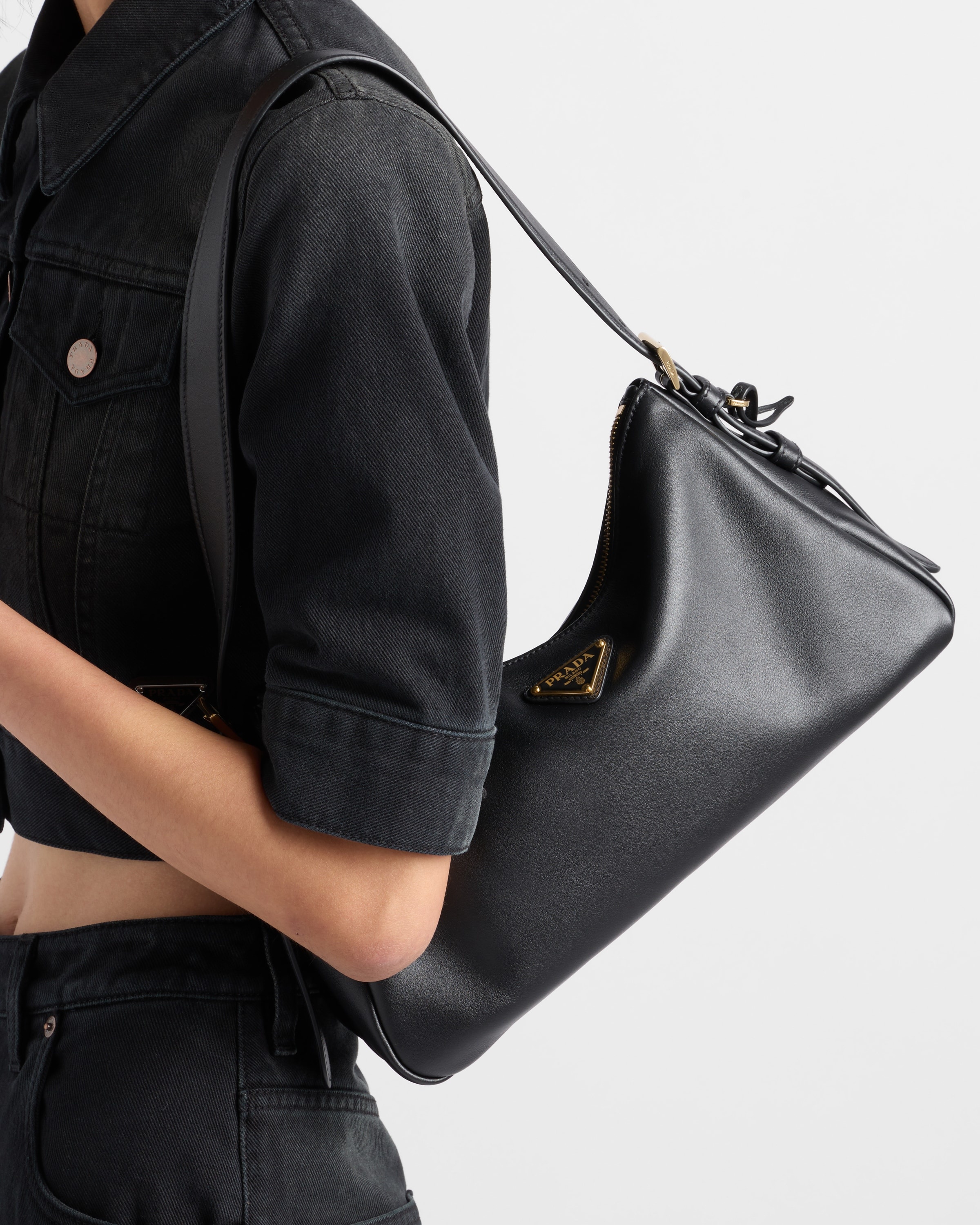 Prada Aimée medium leather shoulder bag - 7