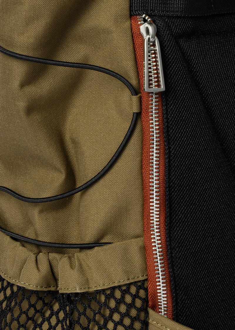 Khaki Nylon Utility Backpack 6