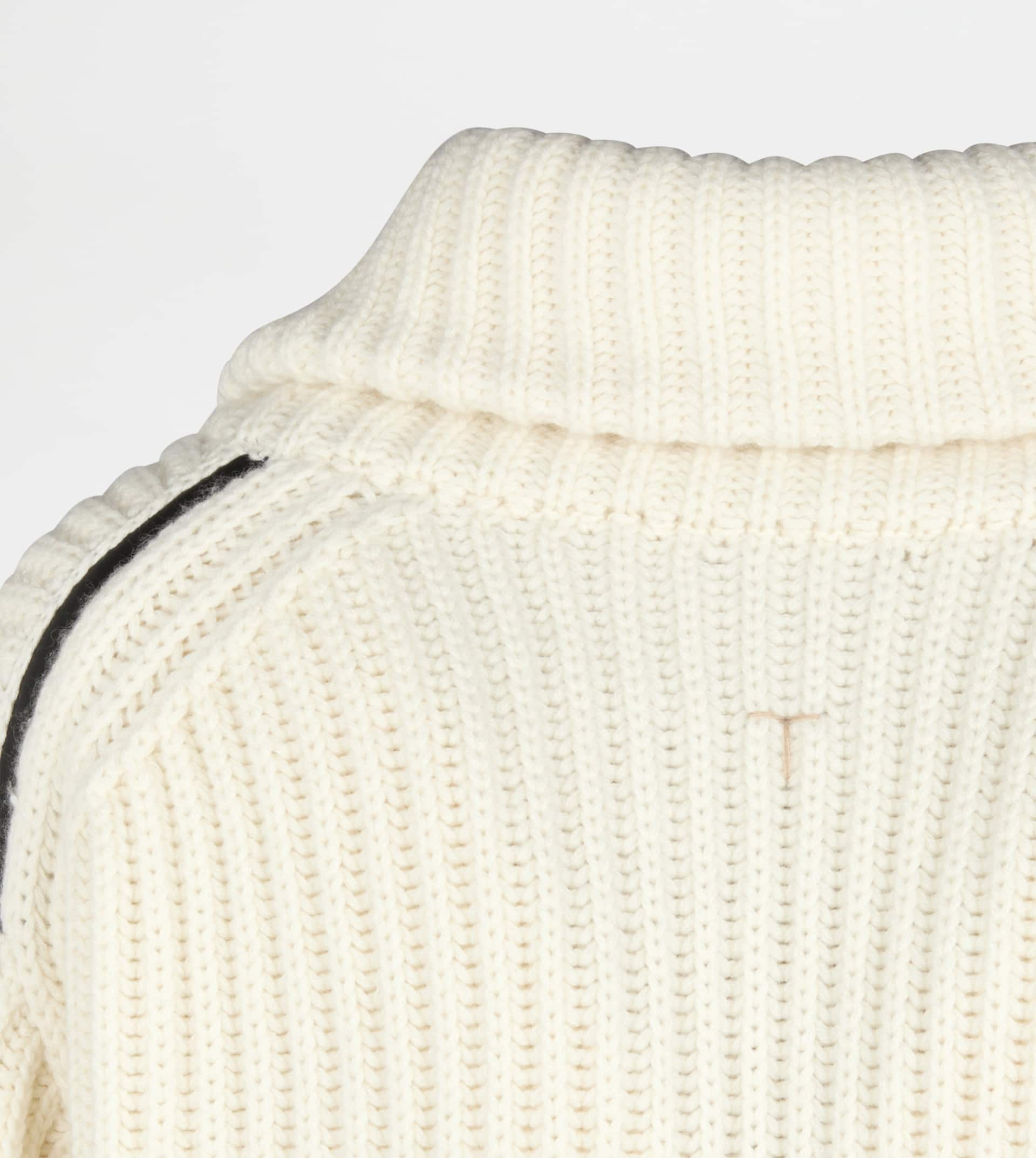 PULLOVER IN CASHMERE - WHITE - 3