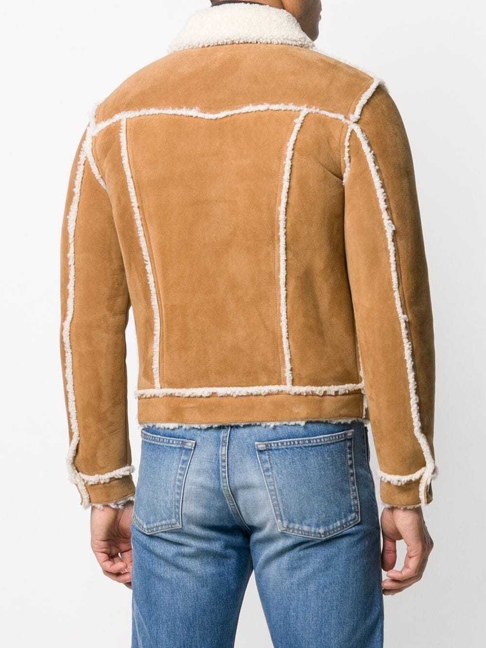 shearling trucker jacket  - 4