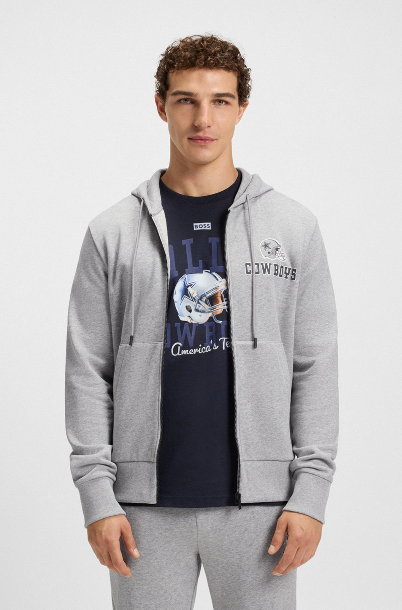 BOSS X DALLAS COWBOYS ZIP-UP HOODIE WITH ALTERNATIVE LOGO 2