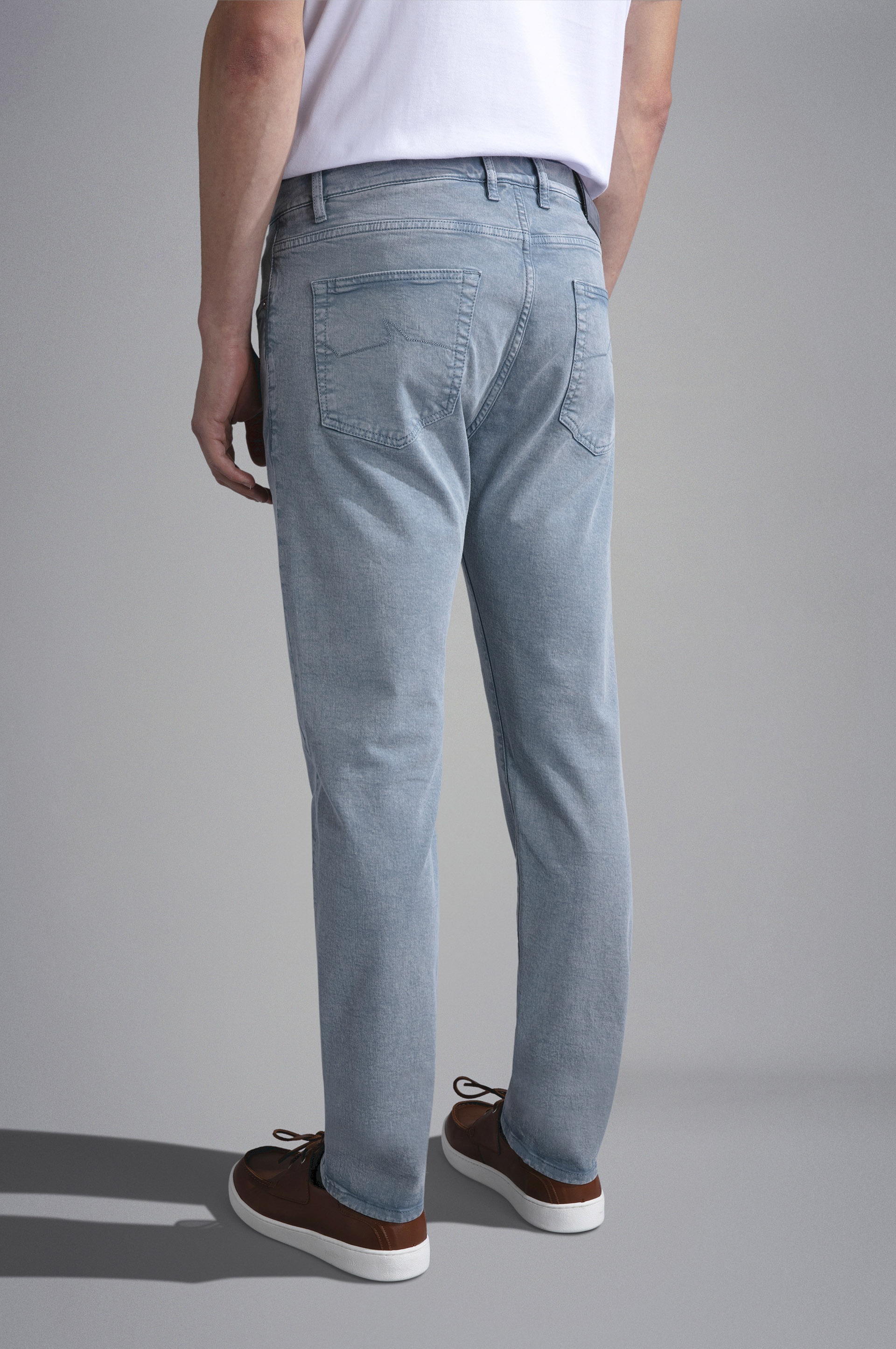 STRETCH COTTON 5 POCKETS TROUSERS - 3