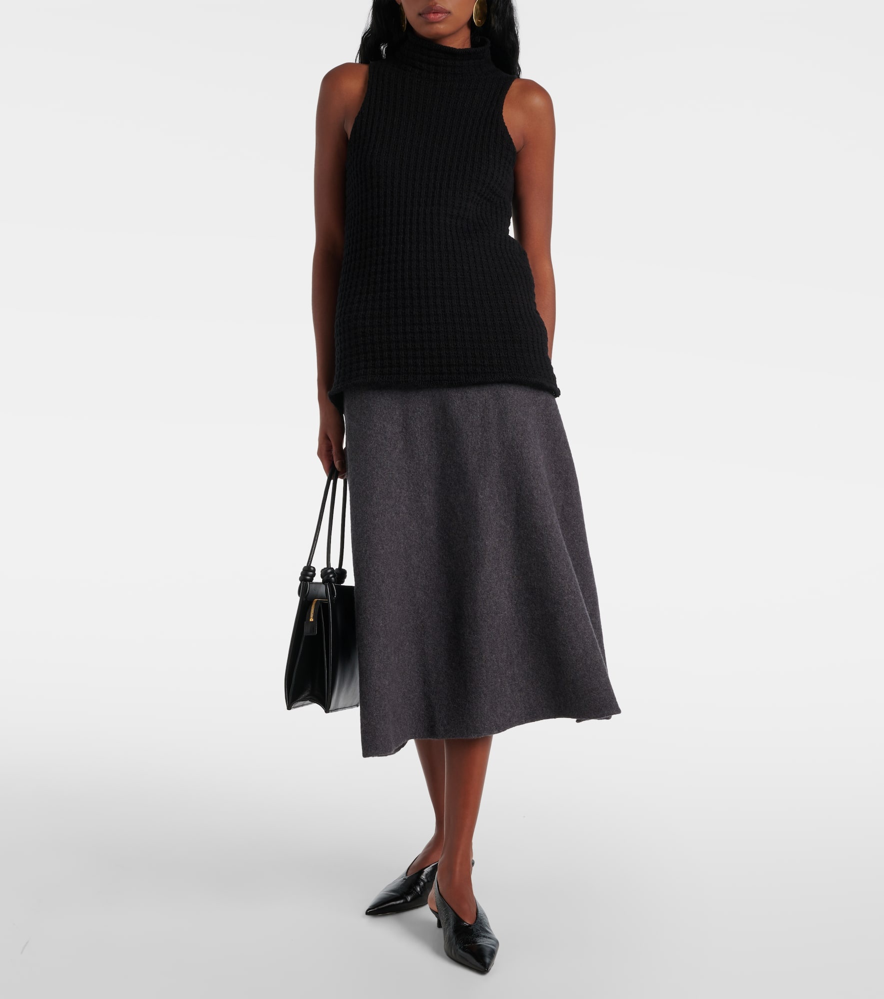 Wool midi skirt - 2