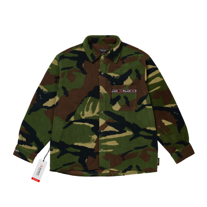 POLARTEC OM FLEECE OVERSHIRT WOODLAND CAMO 1