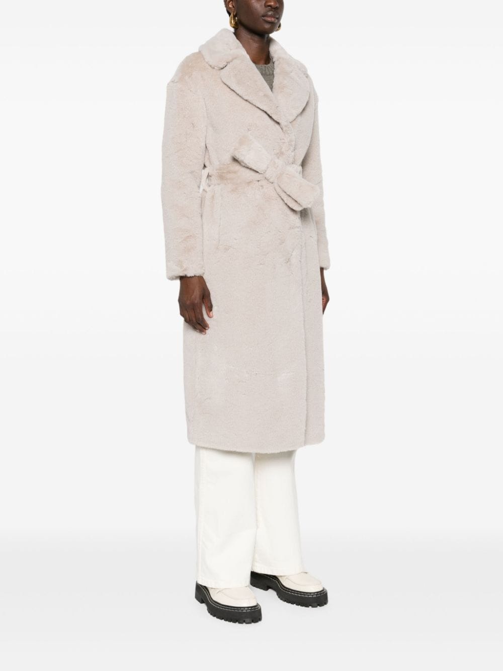 faux-fur coat - 5