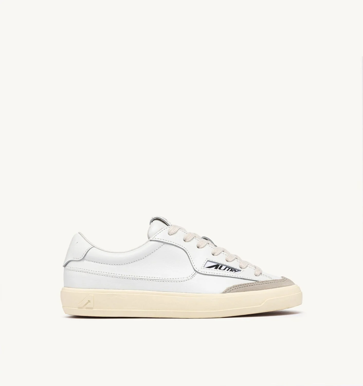 WINDSCAPE LOW SNEAKERS IN WHITE LEATHER - 1