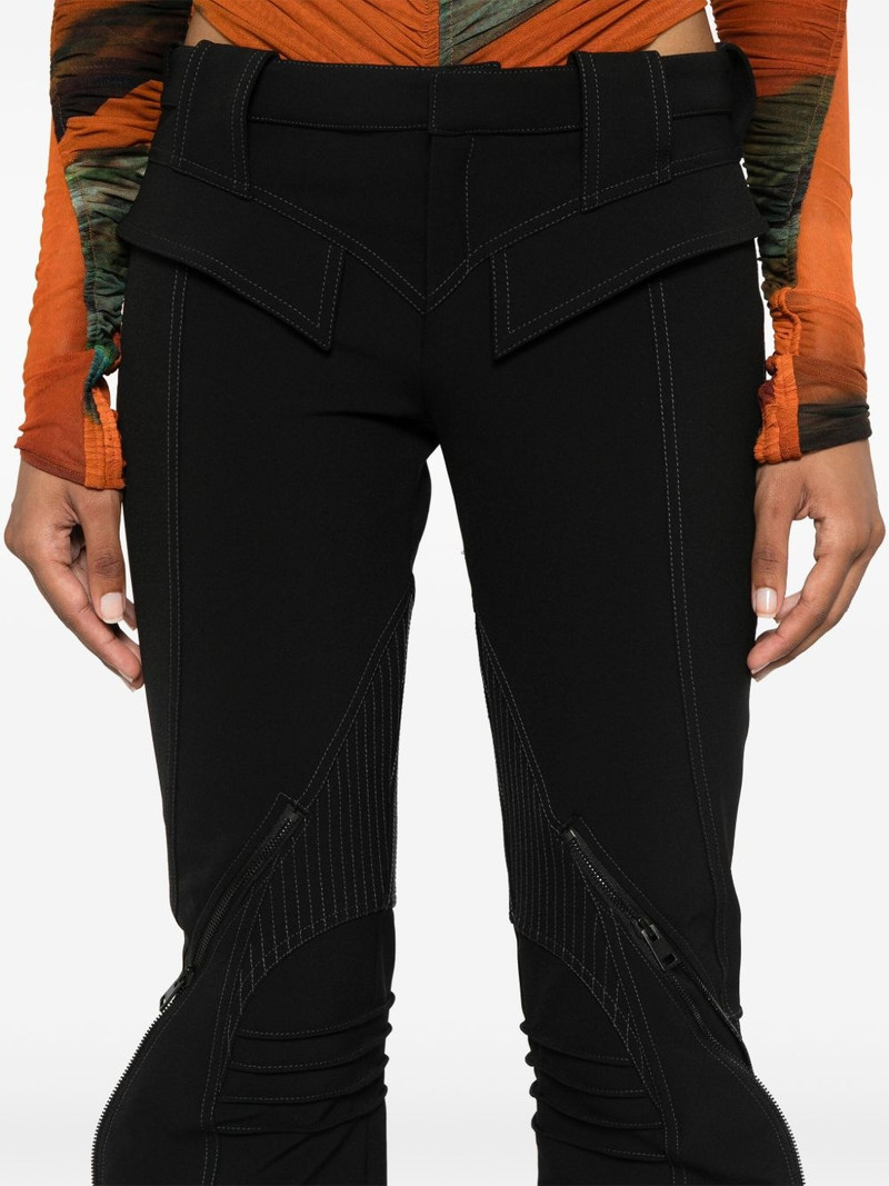 zipped scuba trousers 5