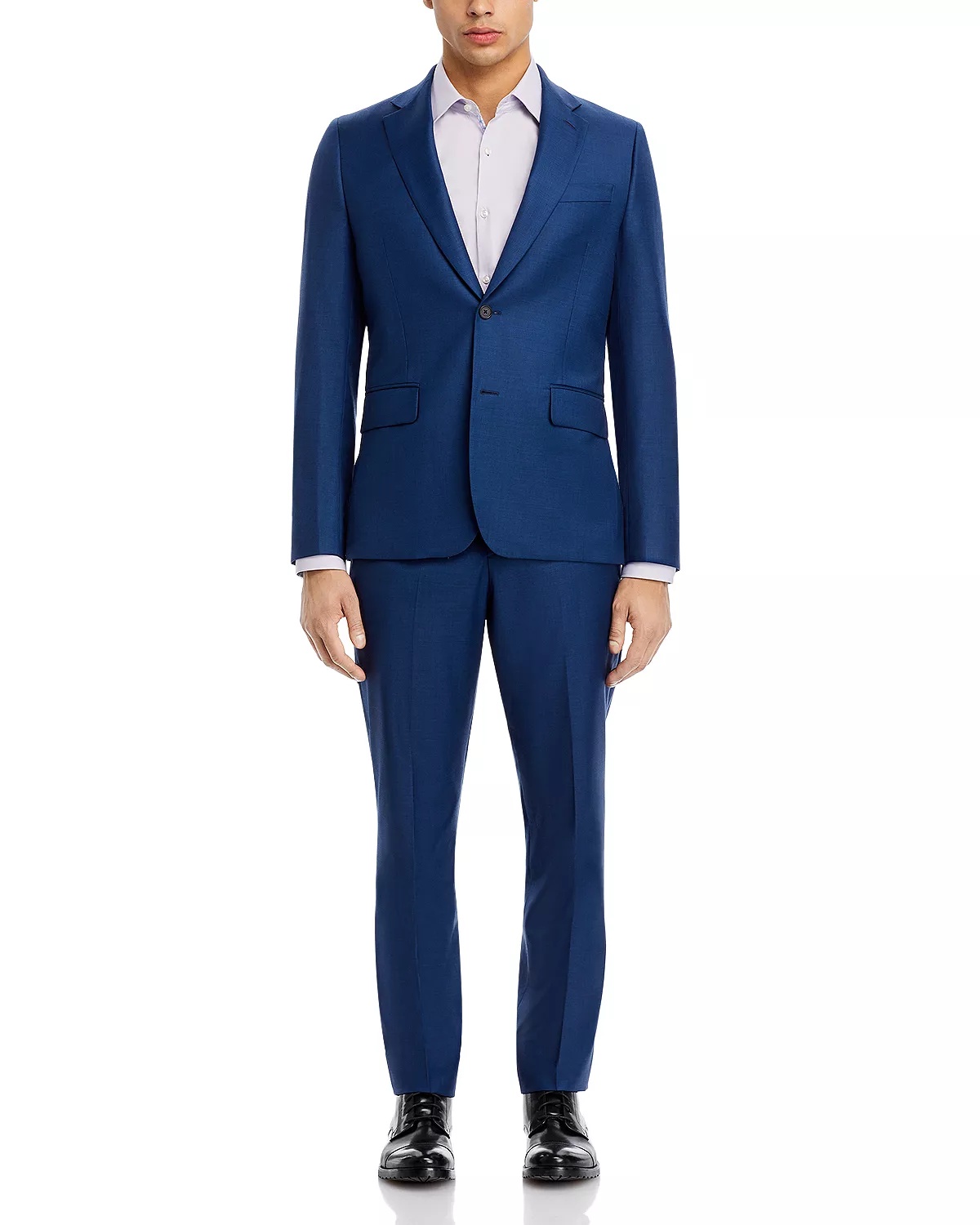 Brierly Sharkskin Tailored Fit Two Button Suit - 1