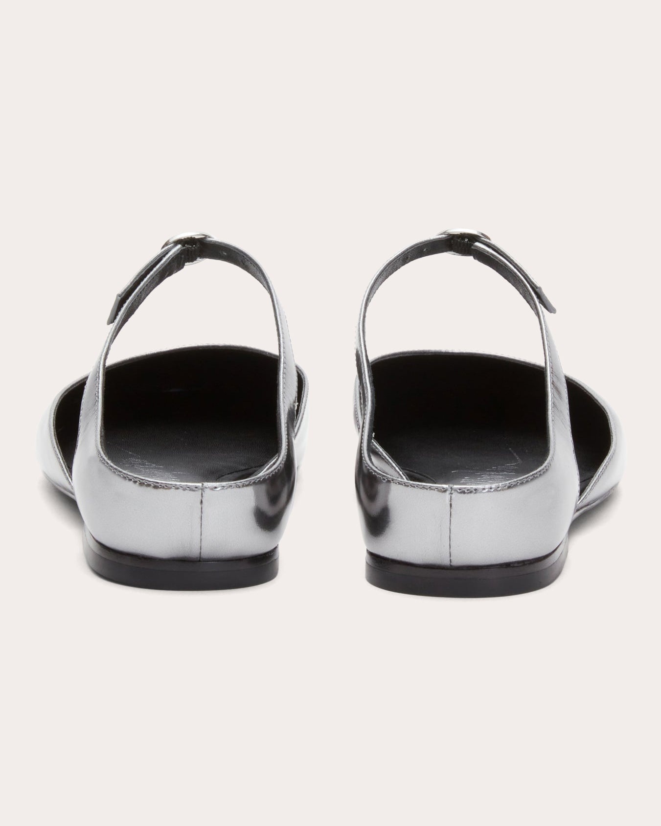 Metallic Leather ID Mary Jane Flat - 3