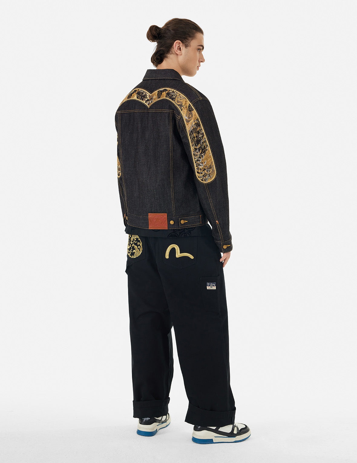 Brocade Daicock Appliqué 
Regular Fit Denim Jacket - 3
