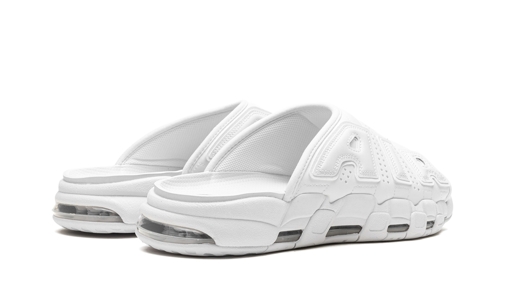 Nike More Uptempo Slide "Triple White" - 3