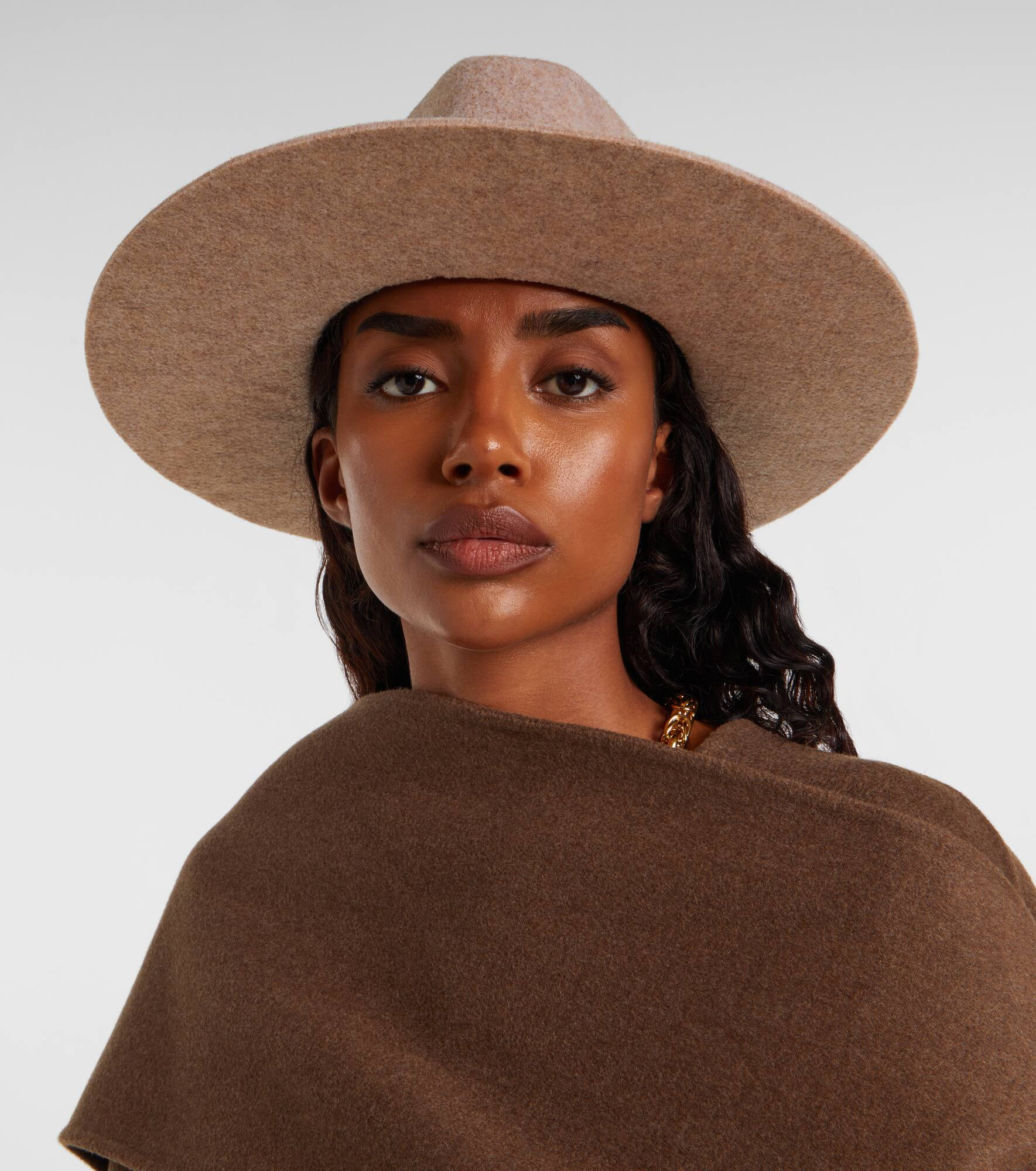 Monogram wool-blend felt fedora - 2