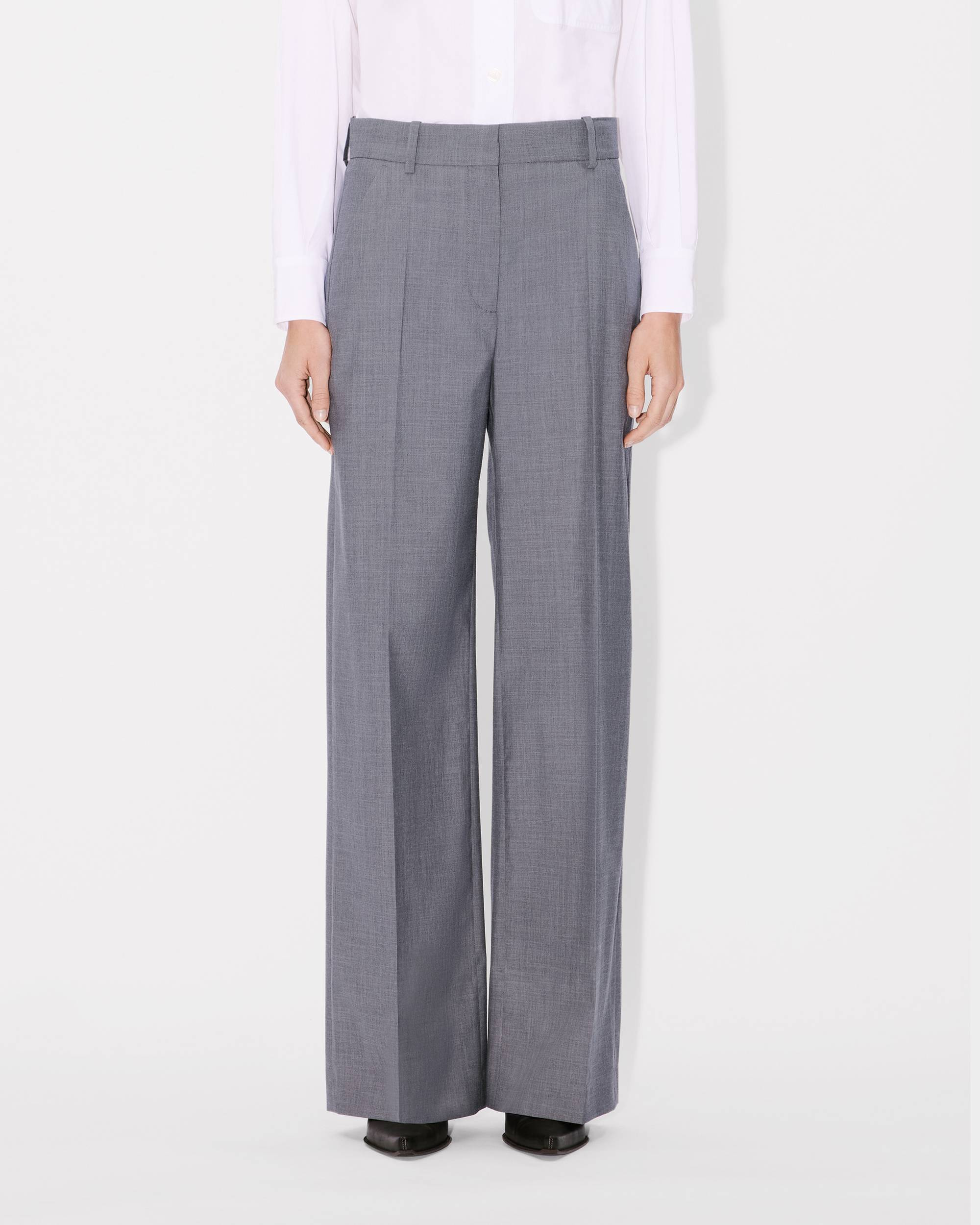 Wool wide pants - 4