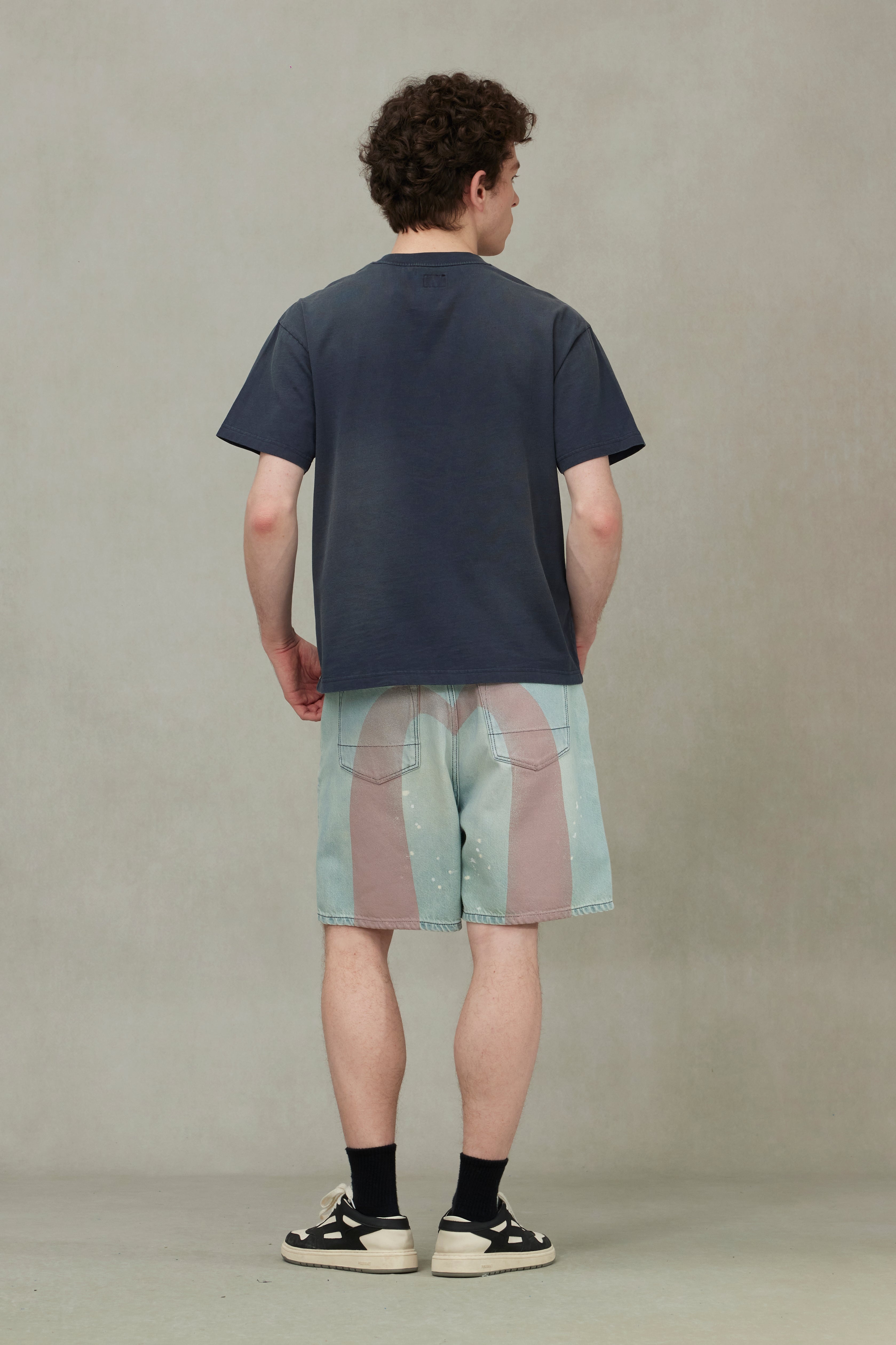 Seagull and Logo Appliqué Embroidery Relax Fit T-Shirt - 4