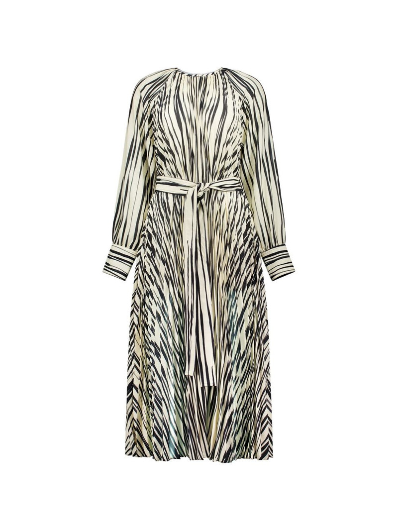 pleated striped dress 1
